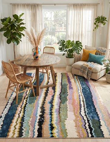 Easy-Clean Modern Indoor / Outdoor Rug