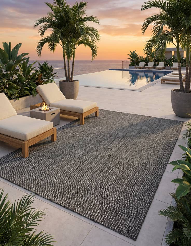 Detail image of 7' 10 x 10' Easy-Clean Jill Zarin Palm Springs Indoor / Outdoor Rug
