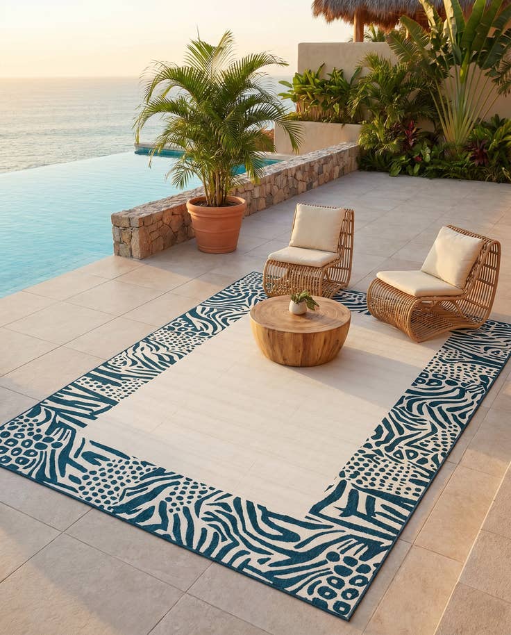 Detail image of 10' x 14' Easy-Clean Safari Indoor / Outdoor Rug