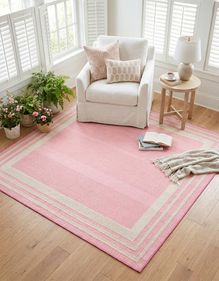 Detail image of 7' 10 x 7' 10 Easy-Clean Aruba Indoor / Outdoor Square Rug