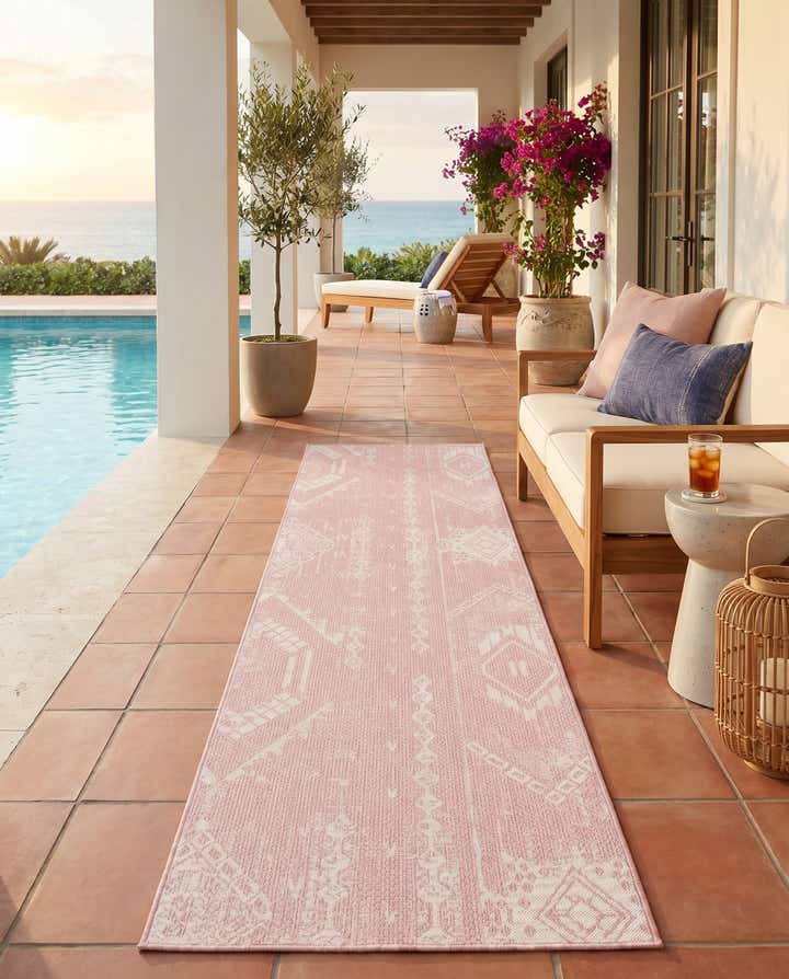 80cm x 365cm Facile à nettoyer Bohemian Tapis Intérieur / Extérieur Tapis de couloir