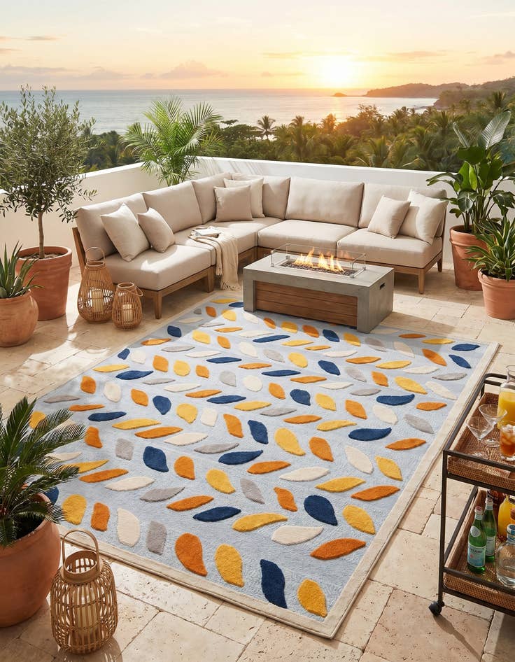 Detail image of 9' x 12' Easy-Clean Aruba Indoor / Outdoor Rug