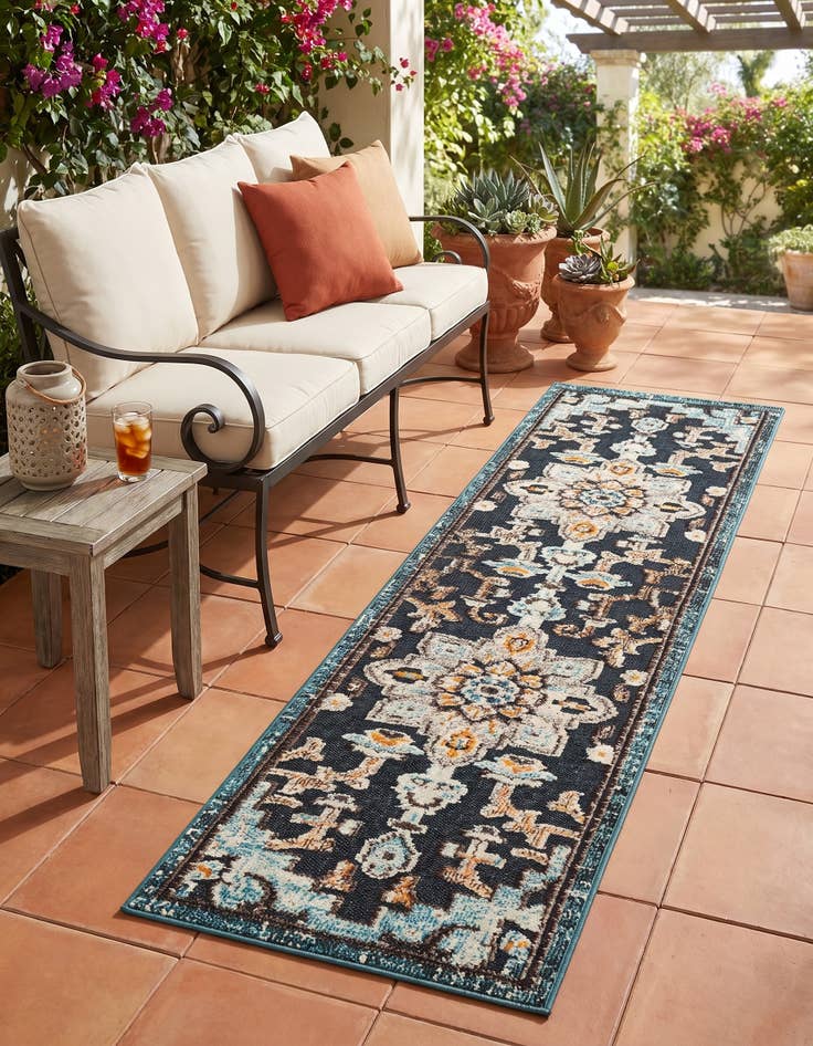 Detail image of 2' x 8' Easy-Clean Casablanca Indoor / Outdoor Runner Rug
