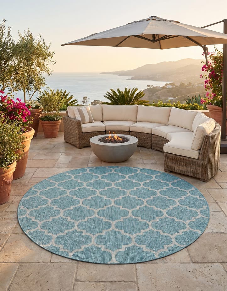 7' 10 x 7' 10 Easy-Clean Lattice Indoor / Outdoo...