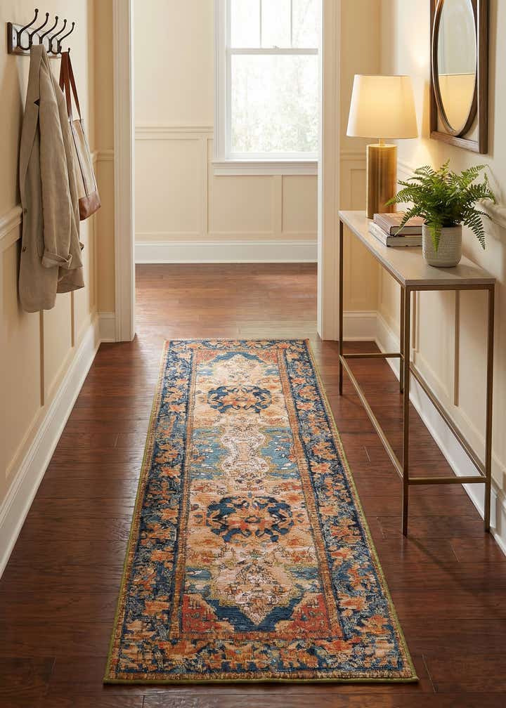 2' x 6' Easy-Clean Traditional Indoor / Outdoor Runner Rug