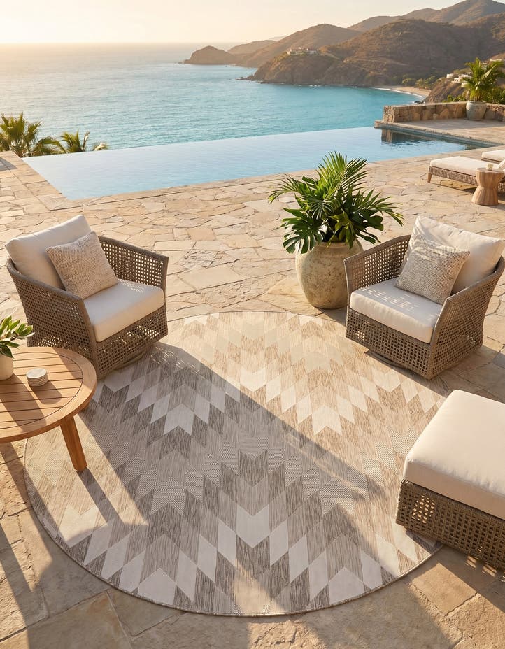 10' x 10' Easy-Clean Modern Indoor / Outdoor...