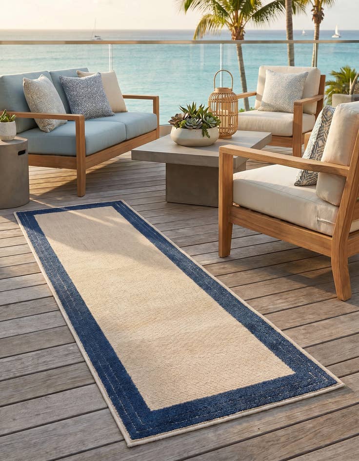 Detail image of 2' x 10' Easy-Clean Aruba Indoor / Outdoor Runner Rug