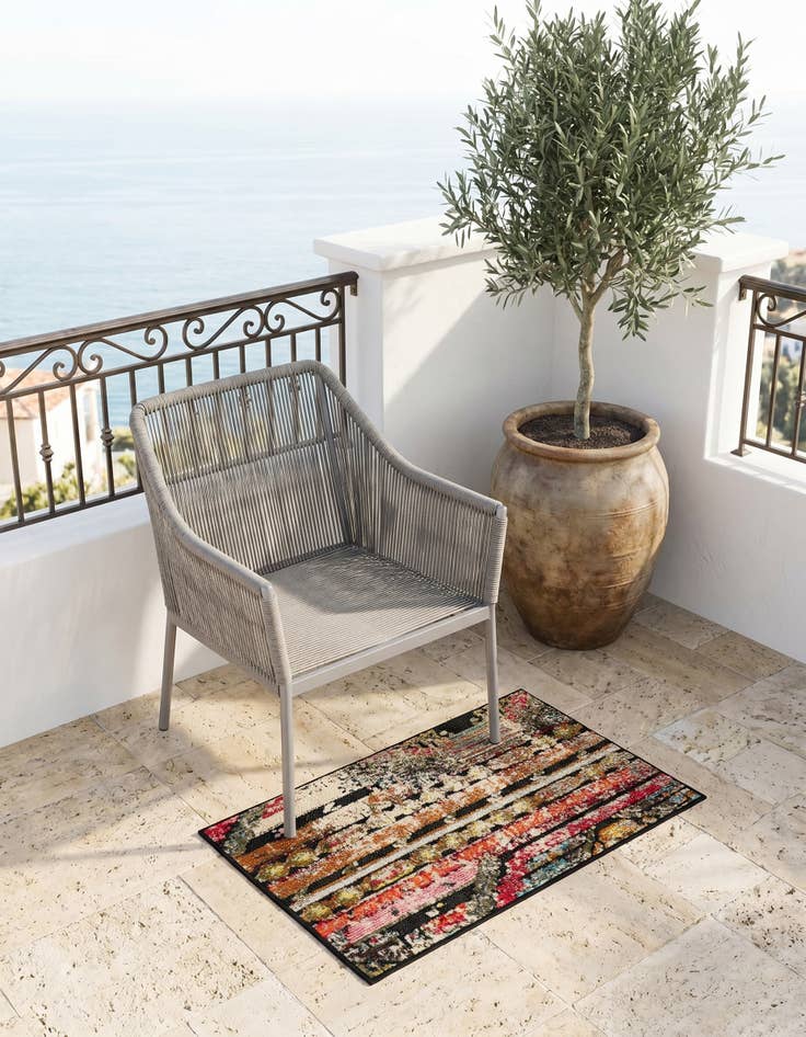 Detail image of 2' x 3' Easy-Clean Casablanca Indoor / Outdoor Rug