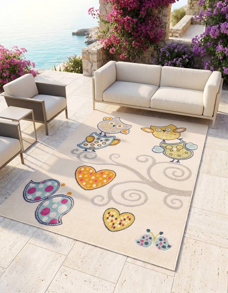 Detail image of 5' 3 x 7' 7 Easy-Clean Indoor / Outdoor Rug