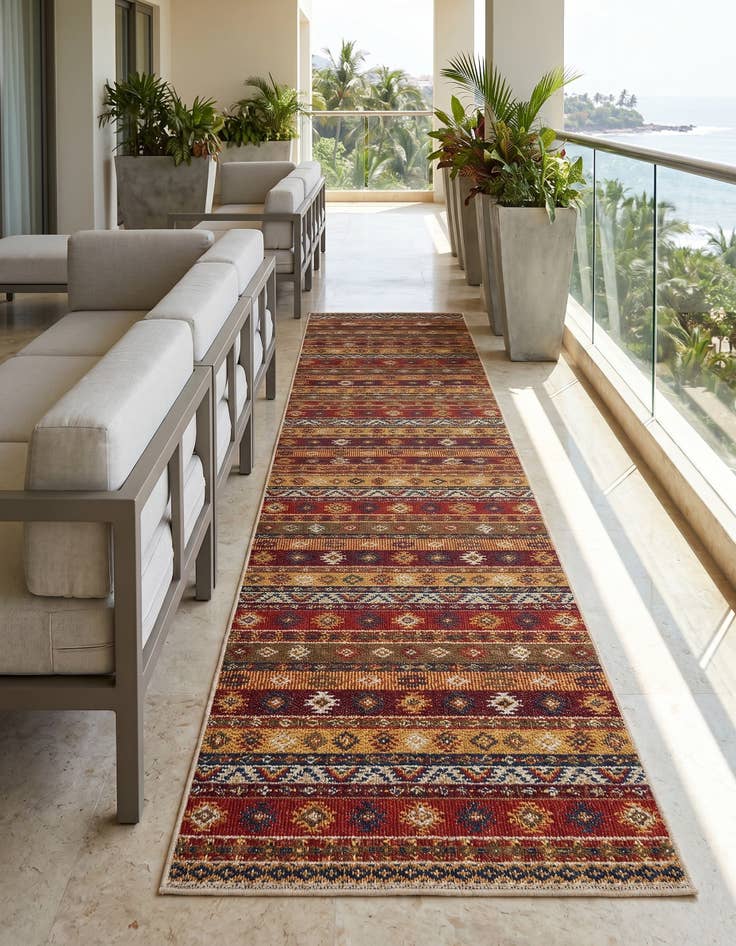 Detail image of 2' 7 x 10' Easy-Clean Baja Indoor / Outdoor Runner Rug