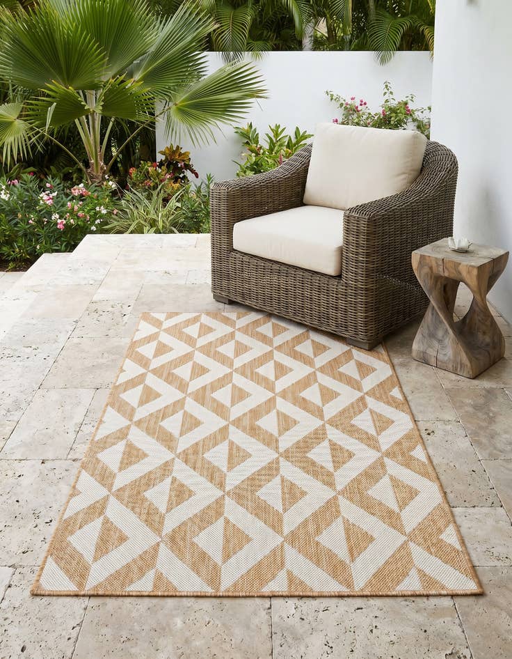Detail image of 3' x 5' 3 Easy-Clean Jill Zarin Napa Indoor / Outdoor Rug