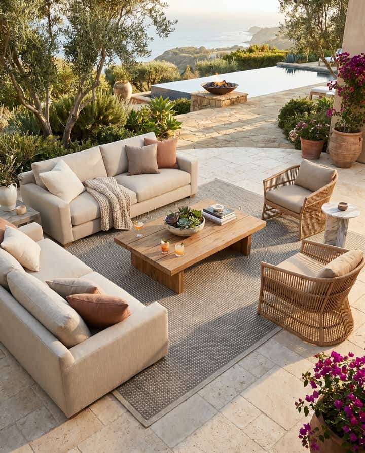 10' x 14' Easy-Clean Border Indoor / Outdoor Rug