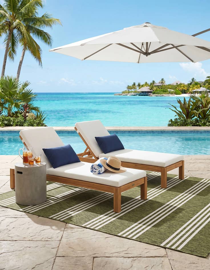 Detail image of 5' 3 x 8' Easy-Clean Jill Zarin Anguilla Indoor / Outdoor Rug