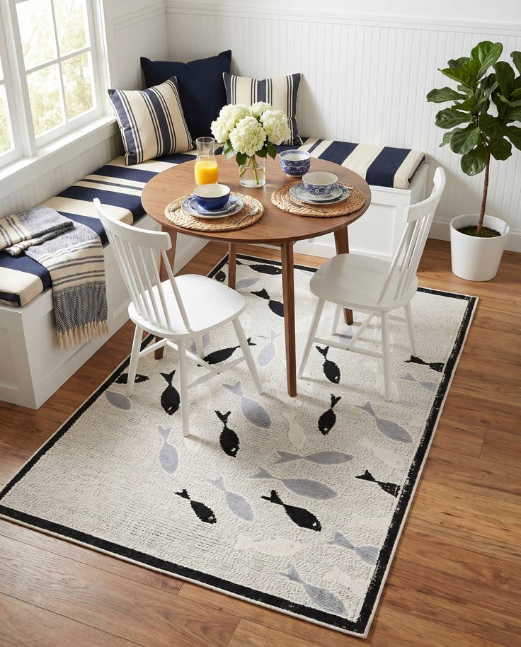 Detail image of 5' 3 x 7' 7 Easy-Clean Indoor / Outdoor Rug