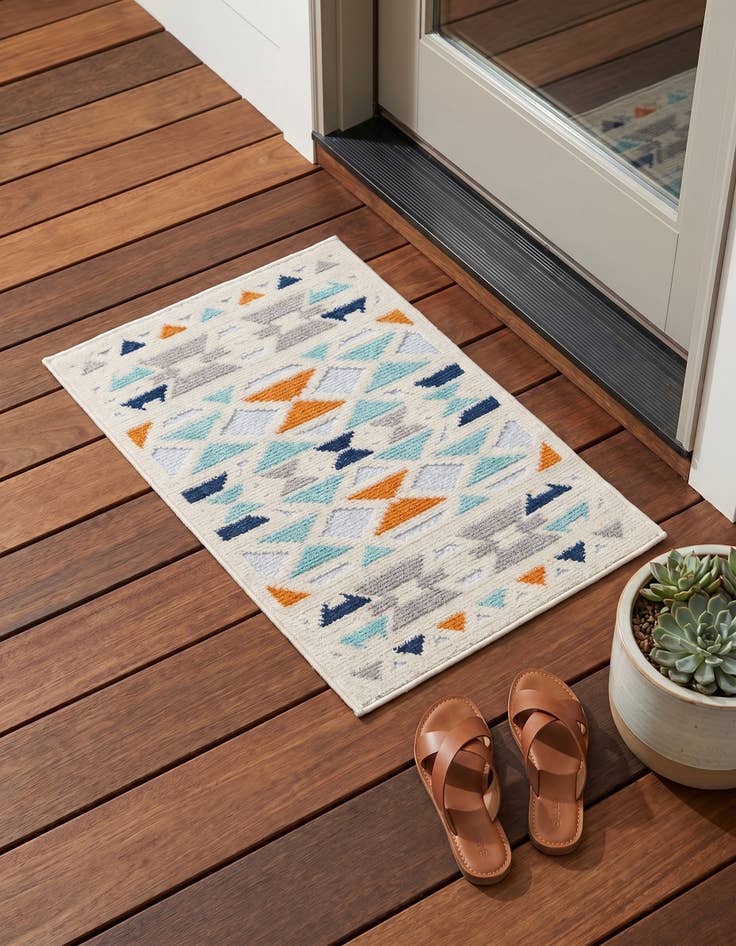 Detail image of 2' x 3' Easy-Clean Aruba Indoor / Outdoor Rug