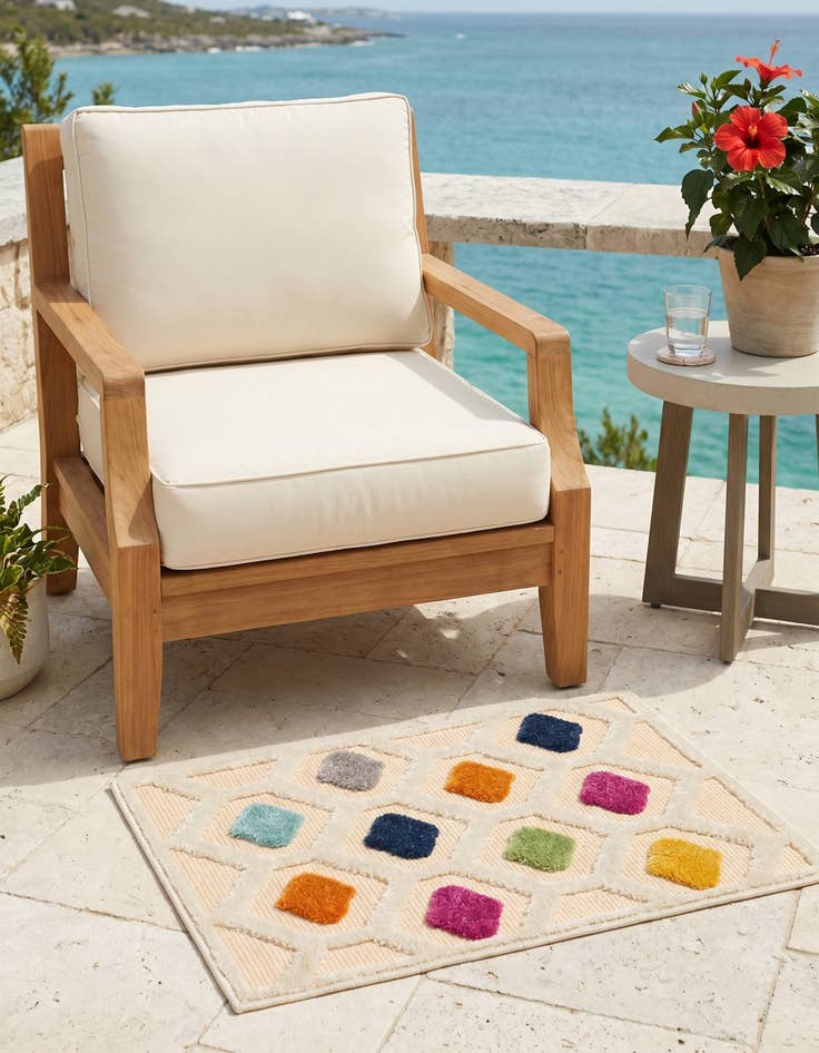 Detail image of 2' x 3' Easy-Clean Aruba Indoor / Outdoor Rug