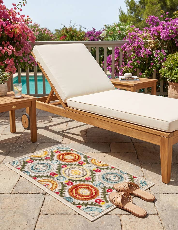 Detail image of 2' x 3' Easy-Clean Casablanca Indoor / Outdoor Rug
