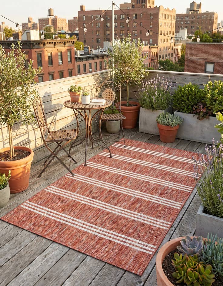 Detail image of 3' x 5' 3 Easy-Clean Jill Zarin Anguilla Indoor / Outdoor Rug