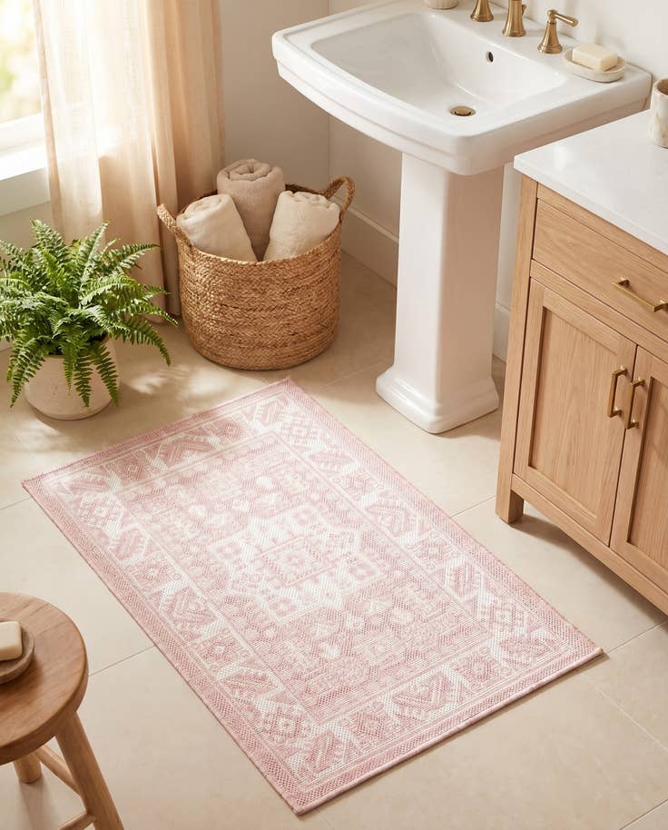 Detail image of 2' x 3' Easy-Clean Aztec Indoor / Outdoor Rug