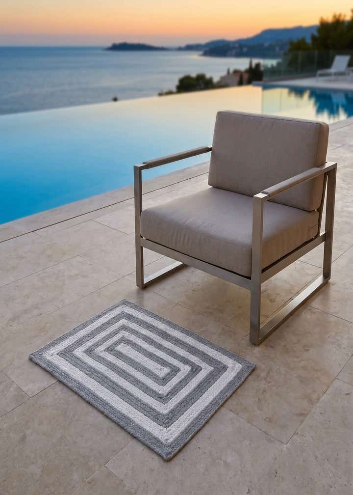2' 2 x 3' 1 Easy-Clean Eco Verse Washable Indoor / Outdoor Rug