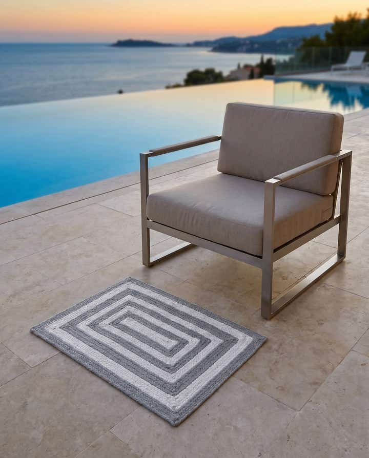 2' 2 x 3' 1 Easy-Clean Eco Verse Washable Indoor / Outdoor Rug