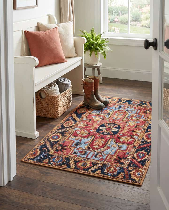 2' x 3' Easy-Clean Traditional Indoor / Outdoor Rug