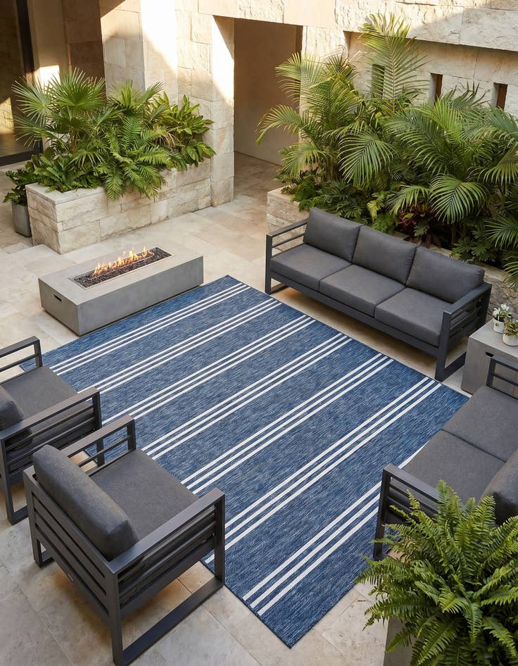 Detail image of 7' 10 x 10' Easy-Clean Jill Zarin Anguilla Indoor / Outdoor Rug