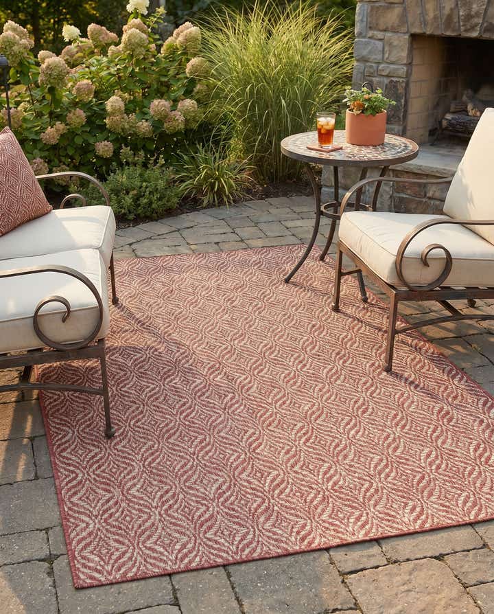 4' x 6' Easy-Clean Trellis Indoor / Outdoor Rug