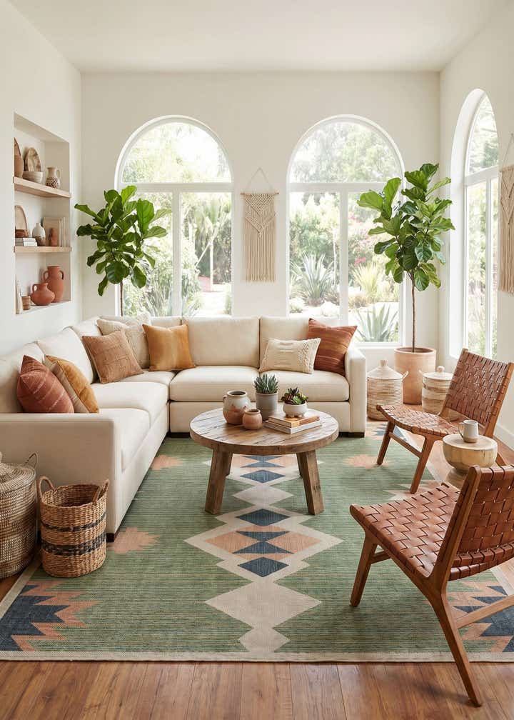 10' x 13' Easy-Clean Baja Indoor / Outdoor Rug