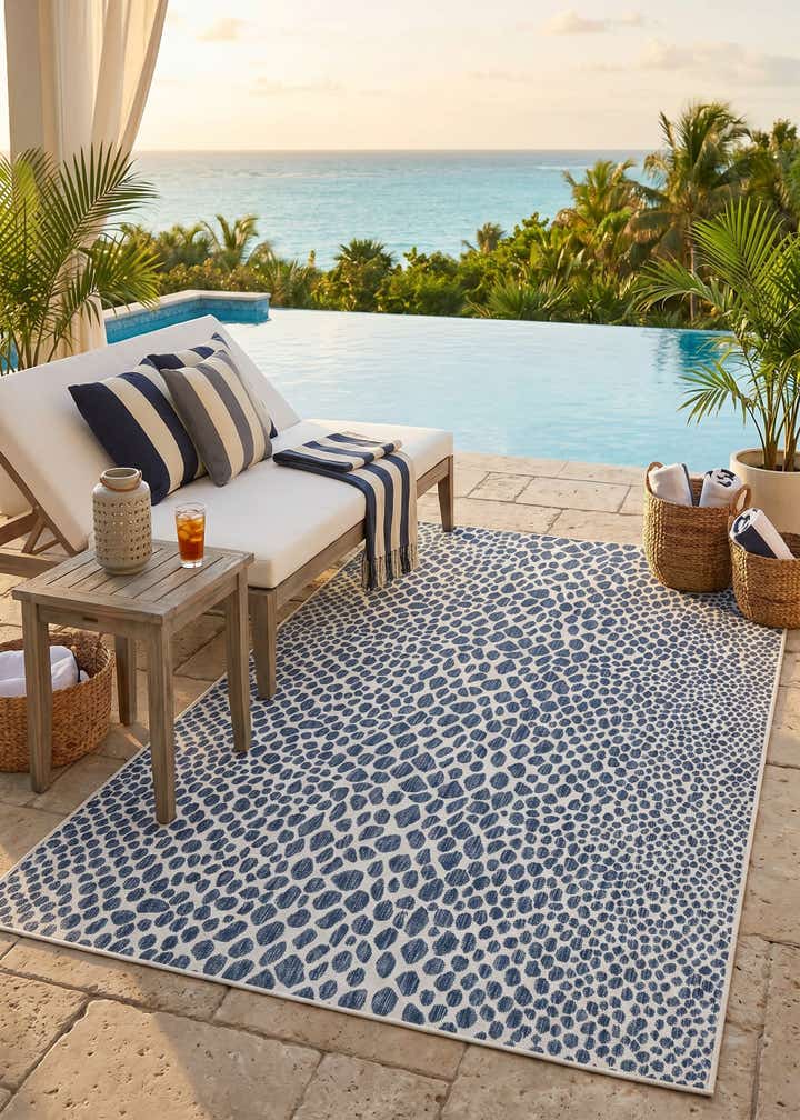 6' x 9' Easy-Clean Jill Zarin Cape Town Indoor / Outdoor Rug