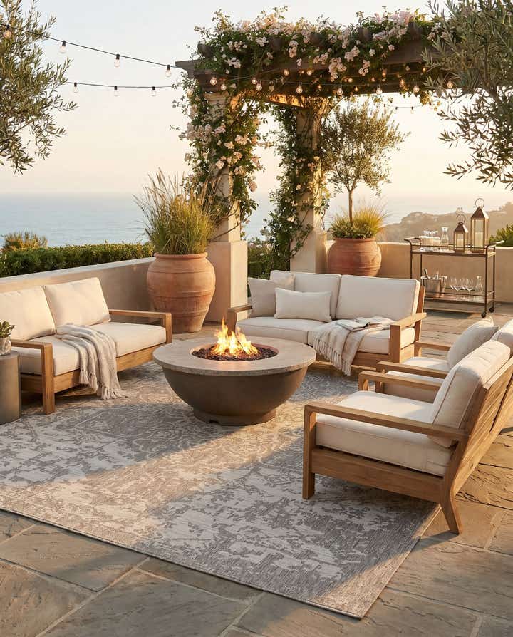 9' x 12' Easy-Clean Jill Zarin Dubai Indoor / Outdoor Rug