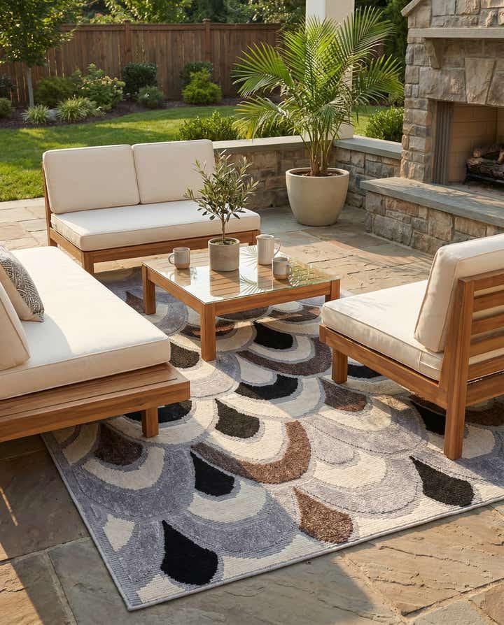 5' x 7' 7 Easy-Clean Indoor / Outdoor Rug