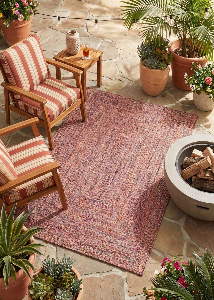 4' 1 x 6' 1 Easy-Clean Eco Verse Washable Indoor / Outdoor Rug