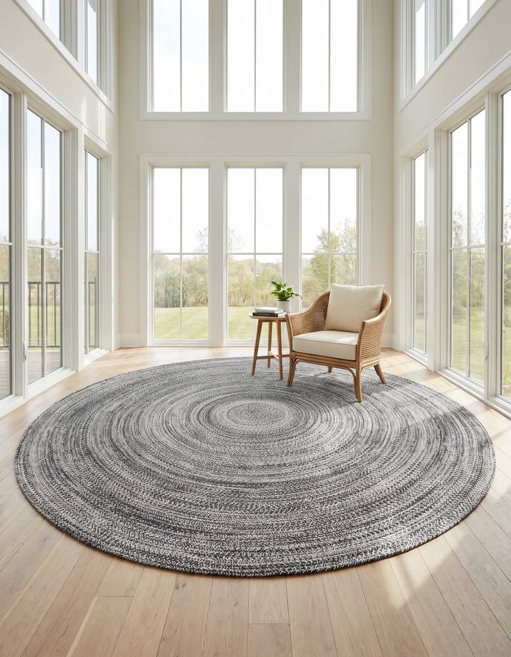 Detail image of 10' x 10' Easy-Clean Eco Verse Washable Indoor / Outdoor Round Rug