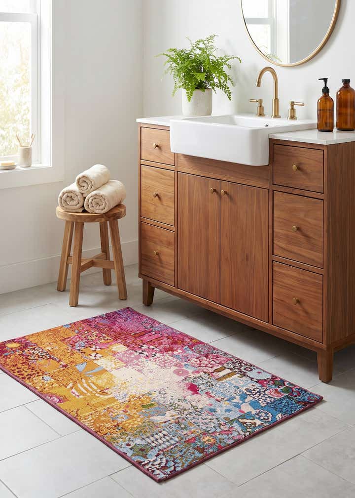 2' x 3' Easy-Clean Modern Indoor / Outdoor Rug