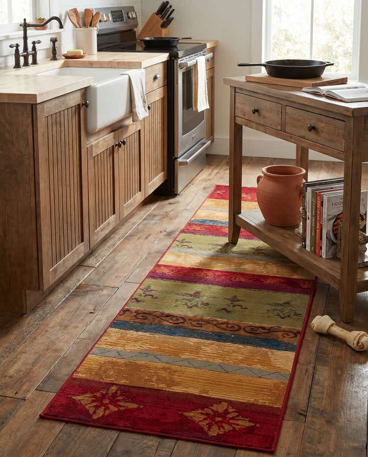2' x 8' Easy-Clean Modern Indoor / Outdoor Runner Rug