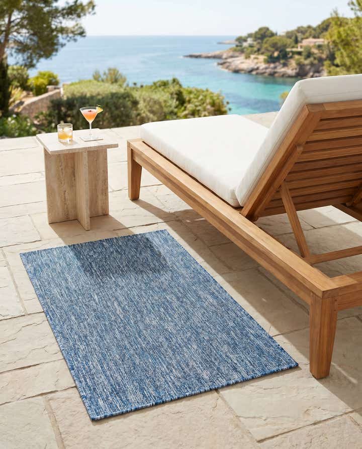 3' x 5' 3 Easy-Clean Solid Indoor / Outdoor Rug