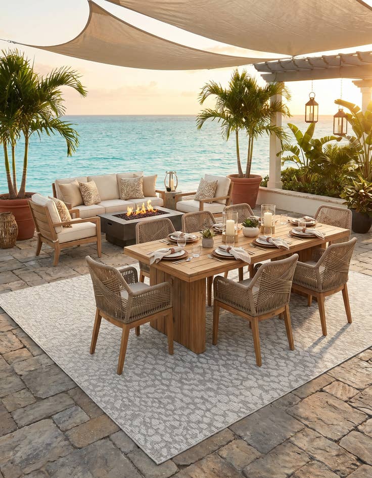 Detail image of 10' x 14' 1 Easy-Clean Safari Indoor / Outdoor Rug