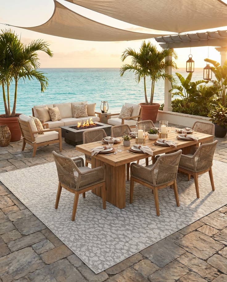 Detail image of 10' x 14' 1 Easy-Clean Safari Indoor / Outdoor Rug