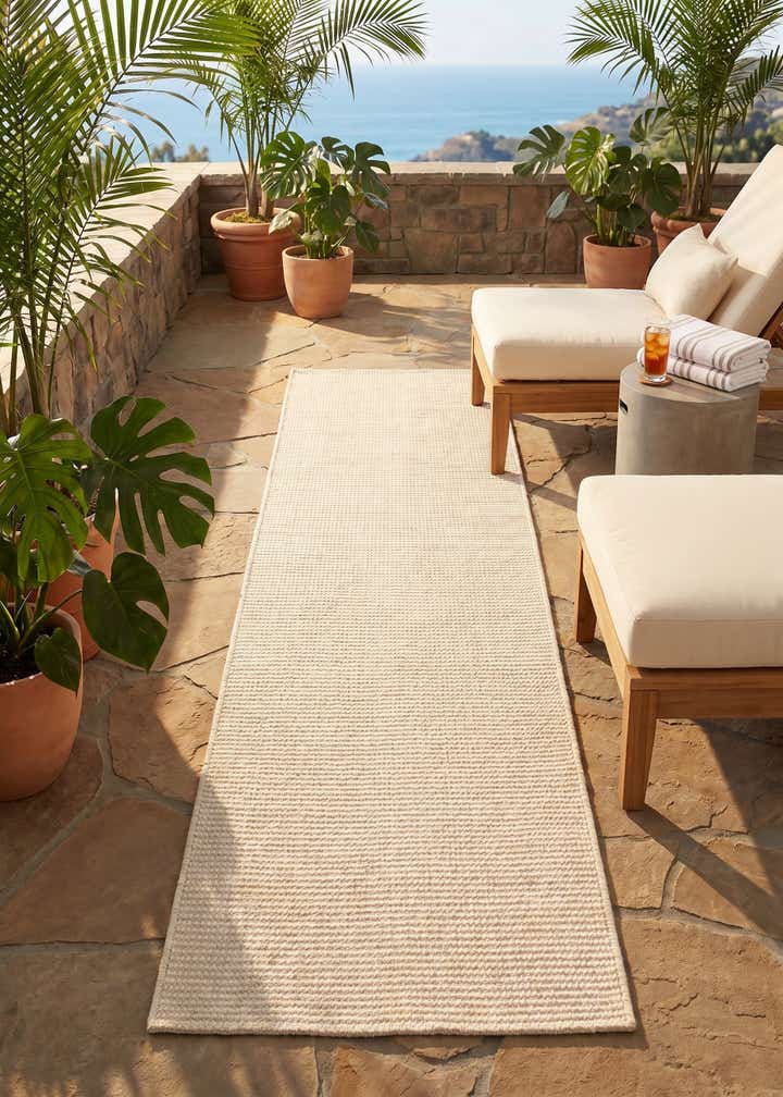 2' x 6' 1 Easy-Clean Jill Zarin Palm Springs Indoor / Outdoor Runner Rug