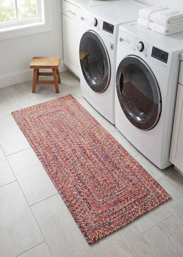 2' x 4' 1 Easy-Clean Eco Verse Washable Indoor / Outdoor Runner Rug