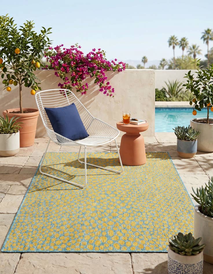 Detail image of 3' x 5' 3 Easy-Clean Jill Zarin Cape Town Indoor / Outdoor Rug