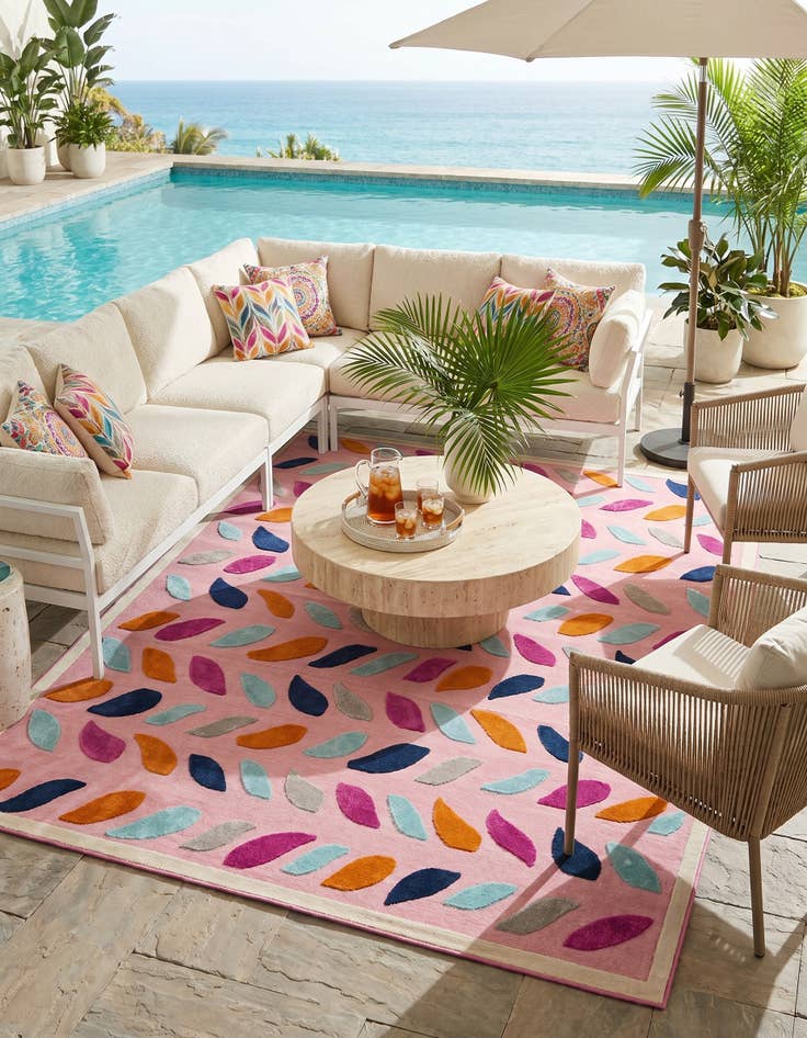 Detail image of 9' x 12' Easy-Clean Aruba Indoor / Outdoor Rug