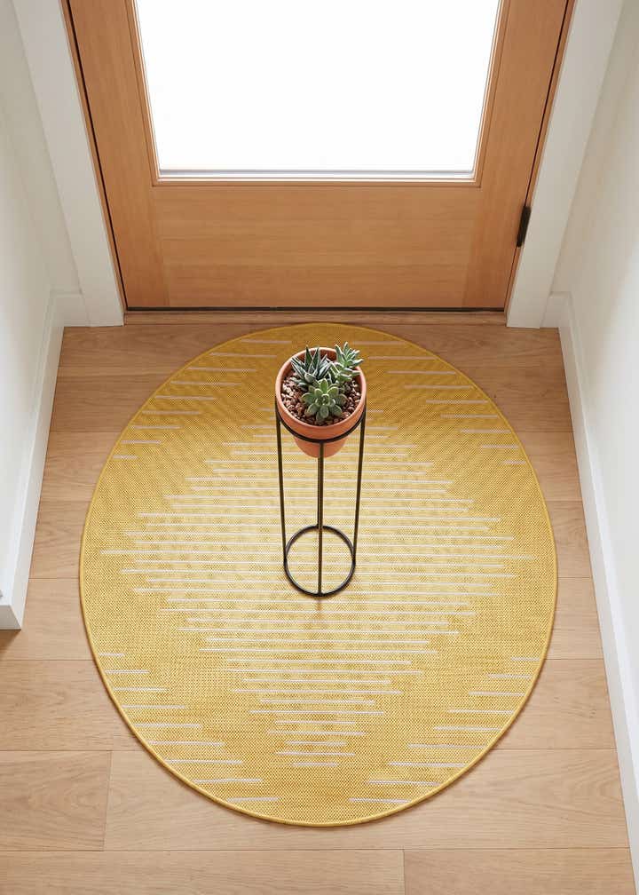 3' x 3' Easy-Clean Modern Indoor / Outdoor Round Rug