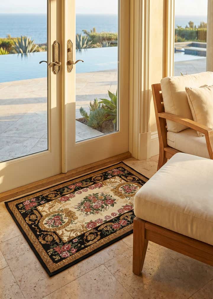 2' x 3' Easy-Clean Traditional Indoor / Outdoor Rug