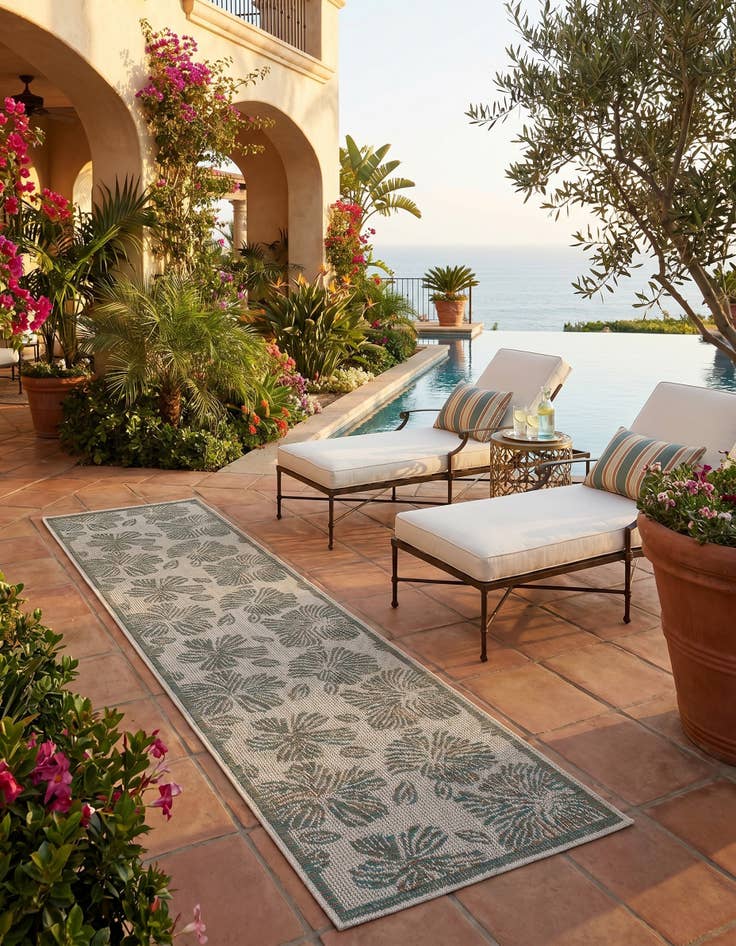 Detail image of 2' x 8' Easy-Clean Baja Indoor / Outdoor Runner Rug