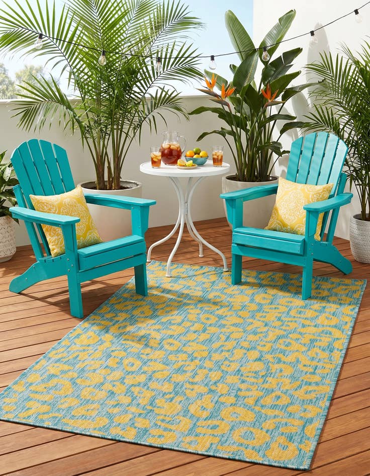 Detail image of 3' x 5' 3 Easy-Clean Safari Indoor / Outdoor Rug