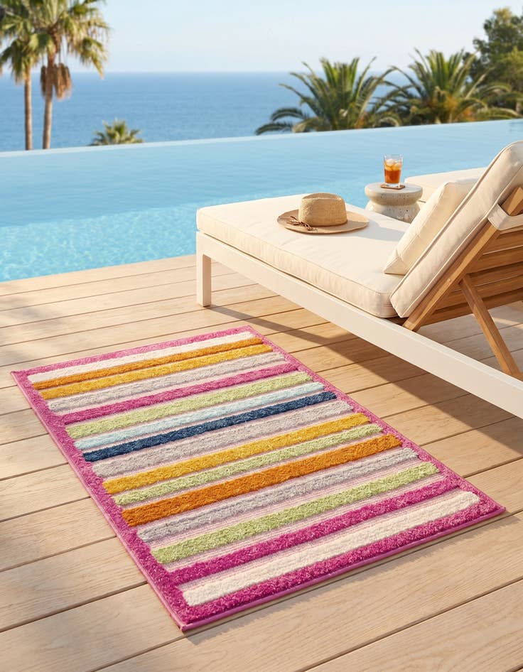 Detail image of 2' x 3' Easy-Clean Aruba Indoor / Outdoor Rug