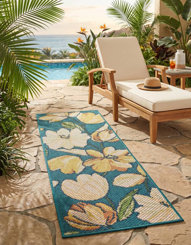 Detail image of 2' x 5' Easy-Clean Baja Indoor / Outdoor Runner Rug