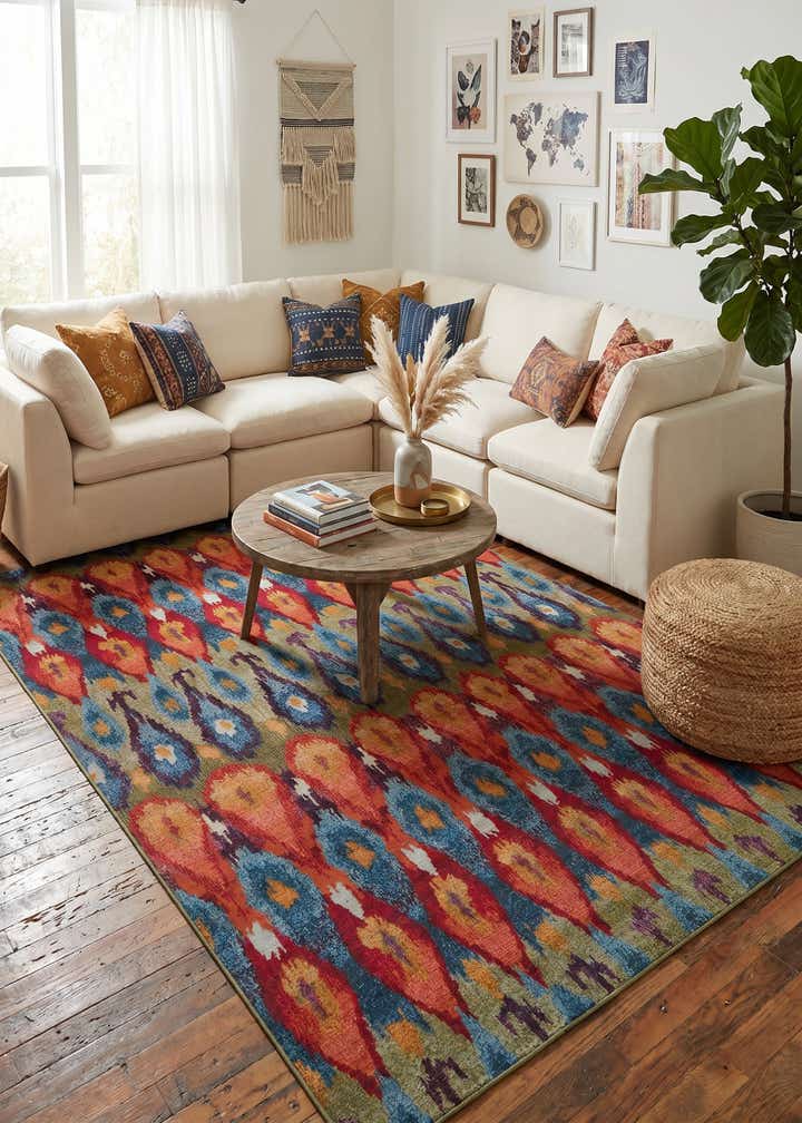 7' x 10' Easy-Clean Modern Indoor / Outdoor Rug